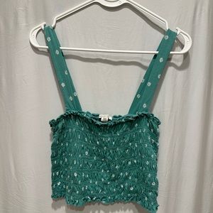 American eagle green cropped tube top